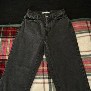 pacsun black straight leg jeans